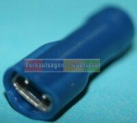 Flachsteckh&uuml;lsen Blau  4,8 x 0,5 mm Vollisoliert